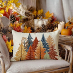 AACORS Fall Pillow Cover 12X20 Inch Watercolor Tree Decoration Holiday Farmhouse Autumn Pillow Case for Sofa Couch Decor AA728-12