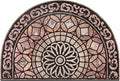 Door Mat Welcome Mat, Heavy Duty Outside Door Mat 23.6 x 35.4 Inch Round Front Door Rug Doormat for Entrance Home Non-Slip Rubber Rug for Front Door, Entryway, Patio (Brown)