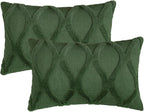 decorUhome Christmas Throw Pillow Covers 12x20 Inch Set of 2, Soft Plush Faux Fur Wool Lumbar Forest Elf Couch Pillow Covers, Decorative Neutral Pillow Cases for Bed Sofa Living Room Home Decor