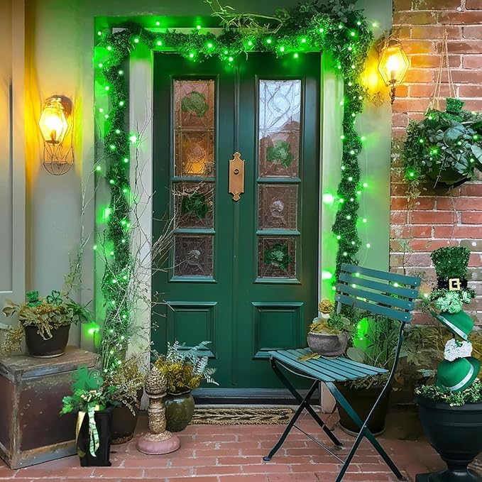Joomer Battery String Lights, 2PACK Total 100 LED Battery Operated String Light, Twinkle Fairy Lights with Timer for Home, Garden, Store, Party, Holiday, Indoor Decor (Green)