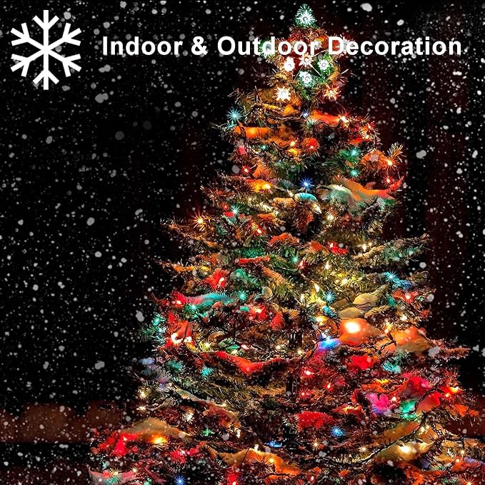 2 Pack Christmas String Lights Battery Operated, 32ft Green Wire 100 LED Fairy String Light with Remote Timer 8 Modes Dimmable for Indoor Outdoor Xmas Tree Wedding Party Decoration (Multicolor)