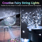 6 Pack Fairy Lights Battery Operated with Timer, Each 20FT 60LED Christmas String Lights Outdoor Indoor, Cuttable Battery Twinkle Light for Bedroom Home Wedding DIY Christmas Decorations (Cool White)