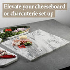 Koville Brazilian Natural Marble Cutting Board for Kitchen, 16x20inch Extra Large Hand Crafted Marble Slab for Cheese, Charcuterie, Pastry Board - Wedding Gift, House Warming Gift