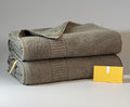 Extra Absorbent Organic Cotton Bath Towels, Soft & Plush, Made in Japan, Oeko-Tex Class 1 Certified, 28 x 53 inch, OliveGreen(Marked as Dark Gray), Pack of 2 – Proof of Purity