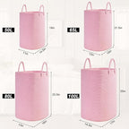Woven Laundry Basket for Clothes, 65L Large Rectangle Laundry Hampers, Nursery Storage Basket for Toys, Tall Dirty Clothes Hamper for Bedroom Aesthetic, Bathroom, Laundry Room