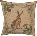 Charlotte Home Furnishings Decorative Pillow Covers for Couch 19x19 in, Tapestry Throw Pillow Cover for Living Room Bed Decor, The Hare French Country Sofa Cushion Cases, Soft Cotton Jacquard Woven