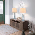 Blue Lamps Set of 2, 27.7" Table Lamps for Living Room with USB A+C Ports, Touch Lamp for Bedroom, 2 Bulbs Included