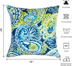 Outdoor Throw Pillows - Decorative Pillows with Insert Included Set of 2 Outdoor Pillows for Patio Furniture 18x18 Inch