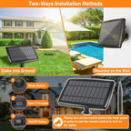 Bosceos 150FT Solar String Lights for Outside, Solar Powered Patio Lights with 52 Shatterproof ST38 Edison Bulbs & Remote Control,Dimmable LED Solar String Lights for Outside Waterproof