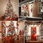 1000 LED 328ft 8 Modes with Timer Christmas String Lights IP55 Outdoor Waterproof UL Certificated Indoor Fairy Lights Garden Patio Wedding Christma Trees Parties Decoration White Light