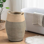 Cotton Rope Laundry Hamper by YOUDENOVA, 105L - Woven Collapsible Laundry Basket - Clothes Storage Basket for Blankets, Laundry Room Organizing, Bedroom Storage, Clothes Hamper – Dark Brown