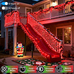 1500 LED 470FT Christmas String Lights Outdoor, 12 Pro Modes and Timer Memory & Brightness, Plug in Waterproof Clear Wire Twinkle Light for for Xmas Yard Tree Wedding Party Decor (Red)