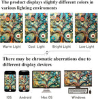 Bohemian Bathroom Curtain Colorful Boho Floral Print Beautiful Bright Polyester Fabric Cloth Shower Curtain for Bathroom Decoration, 72"x72"