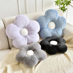 Pillows, Soft Flower Shaped Pillow with Home Decorative for Couch Chair Bed,Flower Floor Throw Pillows for Adults Bedroom Living Room (Lavender Purple, 19.6 Inches)