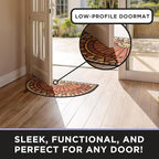 ubdyo Unique Design Door mat - Low Pile Front Doormat Outside Entrance for Efficient Dirt Trapping - All Weather Front Door Mat Indoor Entrance - Anti Slip Welcome Matt Outdoor - (36" x 24", Orange)