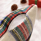 MIULEE Christmas Plaid Decorative Throw Pillow Covers Set of 2 Scottish Tartan Vintage Farmhouse Winter Cuhion Case Pillow Covers for Couch livingroom Sofa Bed Porch Home Decor 20x20inch White