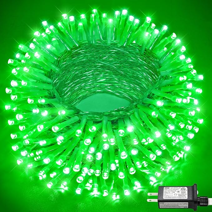 66FT 200 LED Christmas Lights Outdoor, Plug in Christmas String Lights Indoor, Waterproof & 8 Modes & Timer Function, Connectable Fairy Twinkle Light for Bedroom Room Yard Christmas Decor, Green