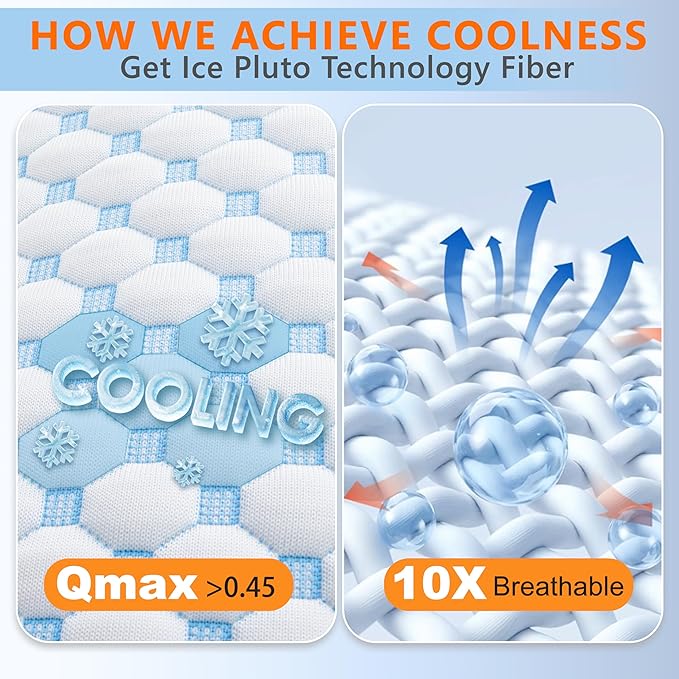 Cooling Memory Foam Pillows for Sleeping Firm and Soft, Queen Size Set of 2, Original Adjustable Pillows for Side, Back or Stomach Sleepers (2, Blue, Queen)