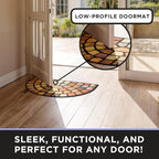ubdyo Welcome in Style Front Door Mat - Low Pile Front Door Mat Outside Entrance - Muddy Dirt Trapping Welcome Matt Outdoor - Rubber Backing Anti Slip Indoor Doormat Entrance, 29" x 17"