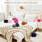 Uvvyui Knot Pillow Ball, Soft Ivory Home Decor Knotted Pillows, Handmade Round Plush Throw Pillow, Aesthetic & Cute Large Decorative Pillows for Bed, Floor, Couch, Bedroom Home Decor 8 inches