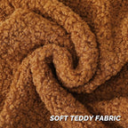 FUTEI Rust Throw Pillow Covers 22x22 Inch Set of 2,Furry Faux Fur Teddy Boucle Textured Cushion Covers,Soft Fluffy Decorative Pillow Case,Home Decor for Couch Bed Living Room Office Car