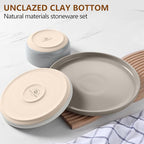 LIANYU Dinnerware Set for 6, 18PCS Dining Plates and Bowls Dishes for Kitchen Dining, Ceramic Dinner Set, Scratch Resistant & Dishwasher Safe, Assorted Colors