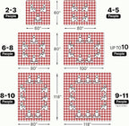TigeJoy Extra Large Picnic Blanket Waterproof Foldable 80''x80'', Outdoor Picnic Mat Beach Blanket Sandproof for Park, Grass, Travel, Hiking, Camping Essentials, Gingham Picnic Blanket