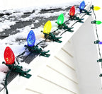 TW SHINE C9 Christmas Lights, 100 LED 66 FT Christmas String Lights Outdoor with 100 Spring Clips and Timer, Waterproof Connectable for Indoor Yard Xmas Tree House Decorations (Multi-Colored)