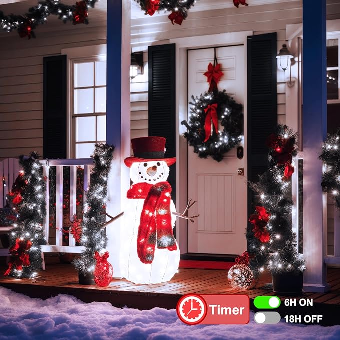 echosari 200 LED 66ft Battery Powered Christmas Lights, String Lights with Remote Timer, Outdoor Fairy String Lights Waterproof for Home Garden Party Christmas Trees Decoration (Cool White)