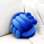 Petrella Knot Pillow Throw Pillows Ball Round Cute Throw Pillows Home Decor Cushion Decorative Aesthetic Spandex,Jewel Blue 11inch
