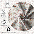 Boho Shower Curtain Floral Pattern Fabric Curtain for Bathroom Plant Theme Religion Floral Shower Curtain Sets Waterproof Decor 36x72Inch