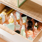 Honeycomb Separator Adjustable Drawer Organizer Divider for Underwear Belt-Scarf Socks Organizer (Pink(4pcs))
