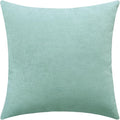 Jeneoo Seafoam Green Decorative Throw Pillow Covers Soft Chenille Comfy Solid Couch Cushion Case Decor (Set of 1, 24 x 24 Inches)