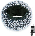 Extra Long 264Ft 800 LED Christmas Lights with Timer, Green Wire Fairy Starry String Lights Plug in, 8 Modes and Memory, forIndoor Outdoor Xmas Tree Wedding Party Decoration,Cool White