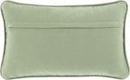 Boho Living Jada Premium Woven Design, Decorative Throw, Living Room Décor, (1) 12" x 20" Pillow Cover, Sage Green