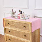 Solino Home Linen Table Runner 60 Inches - 100% Pure Linen Pink Lemonade Table Runner 14 x 60 Inch Ideal for Dresser and Coffee Tables - Halloween - Fete