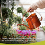 ROBERT ALLEN MPT01506 Danbury Metal Watering Can, Tango Orange