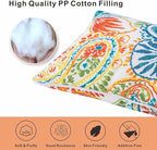 Outdoor Lumbar Pillows - Decorative Pillows with Insert Included Set of 2 Outdoor Pillows for Patio Furniture 12x20 Inch