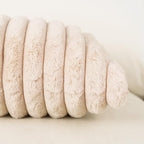 NiNi ALL Faux Fur Plush Throw Pillow Covers Beige 18x18 Inch Set of 2 Decorative Soft Plush Striped Couch Pillow Cover for Sofa Cushion Cases for Couch Bed Home Decor
