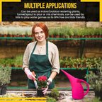 KP KOOL PRODUCTS 1 Pack Half (1/2) Gallon House Plant Watering can - Small Water can with Long spout - Indoor Watering can for Outdoor Plants and Garden - BPA Free Plastic (Pink)