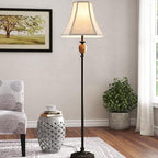 Beige Square Cut Corner Bell Lamp Shade Set of 2 Medium Linen Lampshade 6.5``Top×13``Bottom×10.6``Hight(Spider) Vintage Lamp Shade for Table & Floor Lamp - Lampshade Replacement