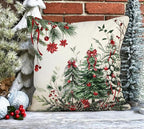 4TH Emotion Christmas Trees Pillow Covers 18x18 Inch Set of 2, Xmas Farmhouse Decorations Winter Holiday Decor Throw Cushion Case for Home Couch S24C37