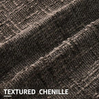 decorUhome Dark Brown Chenille Throw Pillow Covers 20x20 Set of 2 Thick Textured Slubby Couch Pillow Covers Farmhouse Accent Modern Neutral Decorative Pillow Cases for Bed Sofa Living Room