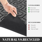 Yimobra 72x24 Indoor Outdoor Runner Rug, Heavy-Duty Entrance Mat for High Traffic Areas, Commercial Grade Welcome Door Mat, Easy Clean Mix Grey