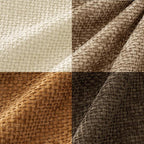 MIULEE Pack of 4 Brown Couch Throw Pillow Covers 18x18 Inch Soft Fall Decorative Chenille Pillows Farmhouse Accent Cushions for Boho Home Decor Spring Sofa Bedroom Living Room