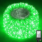 340 LED 90FT Christmas String Lights Outdoor, 12 Pro Modes and Timer Memory & Brightness, Plug in Outdoor Waterproof Clear Wire Twinkle Light for for Xmas Yard Tree Wedding Party Decor (Green)