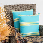 JMGBird Outdoor Pillows for Patio Furniture 18''x18'' Decorative Throw Pillows with Inserts, Square Pillow for Couch, Sofa, Bench, Chair