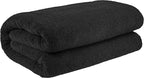 Cotton Paradise 100% Cotton 40x80 Oversized Bath Sheet, Extra Large Turkish Bath Towels for Bathroom, Black Bathsheet