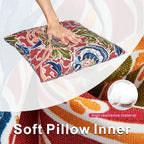 JMGBird Outdoor Throw Pillows Waterproof Set of 2 Patio Pillows 18×18 Inch Decorative Pillow for Bed, Couch, Sofa and Patio Furniture