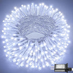 66FT 200 LED Christmas Lights Outdoor, Plug in Christmas String Lights Indoor, Waterproof & 8 Modes & Timer Function, Connectable Fairy Twinkle Light for Bedroom Classroom Wedding Party Decor, White